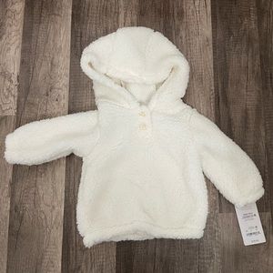Carter’s white plush hoodie
